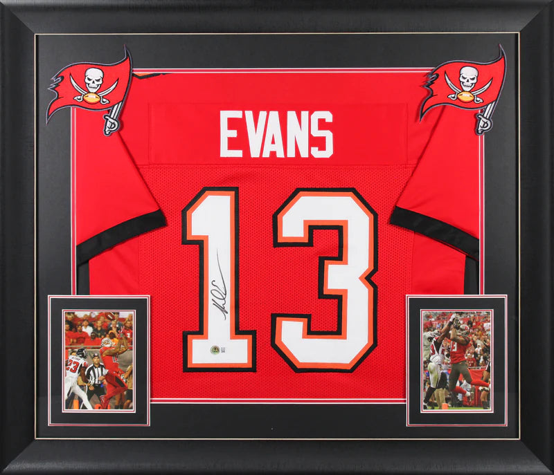 Mike Evans Signed Tampa Bay Buccaneers Framed Football Jersey with Beckett Witness